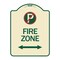 Signmission No Parking and Arrow Pointing Left and Right Heavy-Gauge Aluminum Sign, 24" x 18", TG-1824-24656 A-DES-TG-1824-24656 - alternate 1